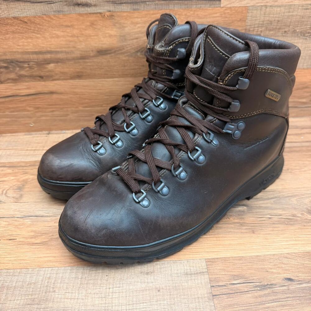 LL Bean Cresta Vibram Gore-Tex men  size 10.5 Boots  Brown Leather Hiking